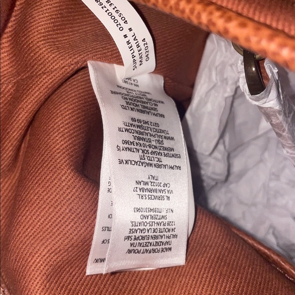 Polo by Ralph Lauren Tan Leather Backpack - Picture 8 of 9